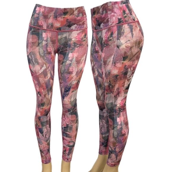 Lululemon wunder under High Rise pant-excellent used condition 6 multicolor 25” - Picture 1 of 6